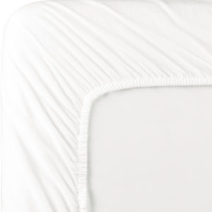 Flanel hoeslaken wit