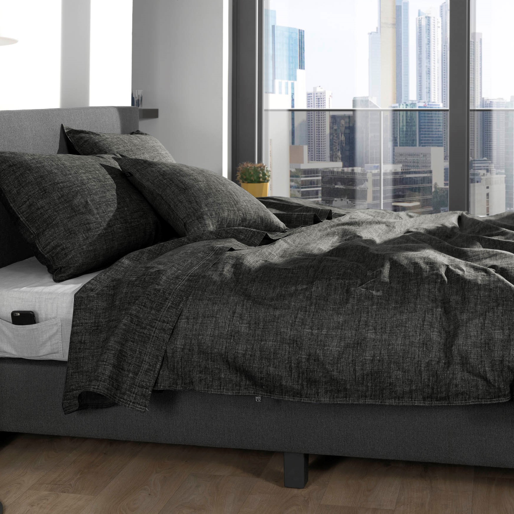 Lino Midnight Black 3 Lino Midnight Black - Afbeelding 3
