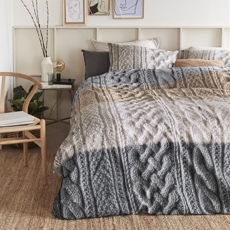 Ariadne at Home Snug Natural 1 Ariadne at Home Snug Natural dekbedovertrek 100% katoen met instopstrook over de volle breedte