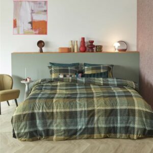 Flanel dekbedovertrek Beddinghouse Brett Green