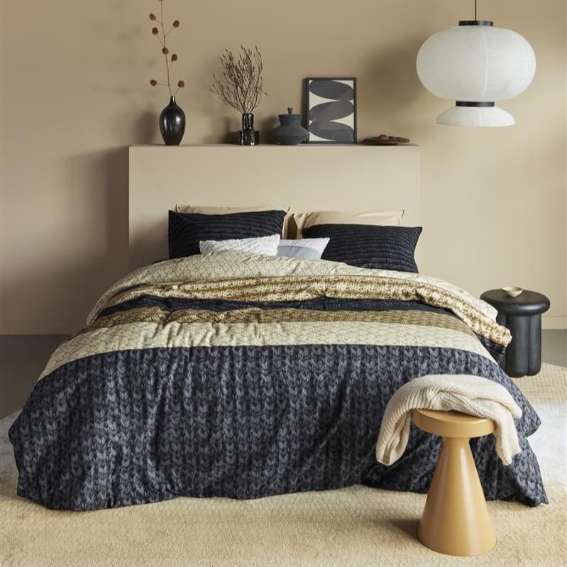 Beddinghouse Lance Grey Flanel 1 Beddinghouse dekbedovertrek Lance Grey flanel